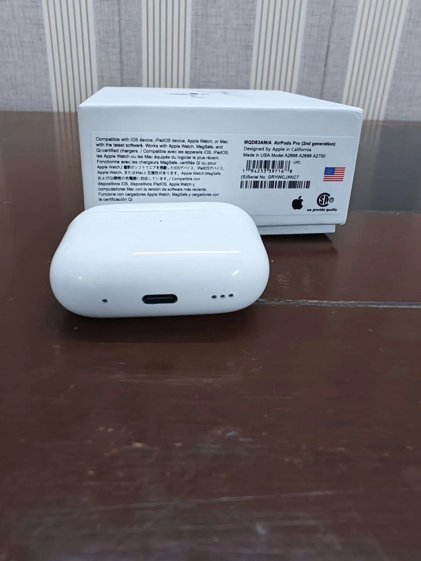 Airpods Pro 2 Made in USA ANC Activated